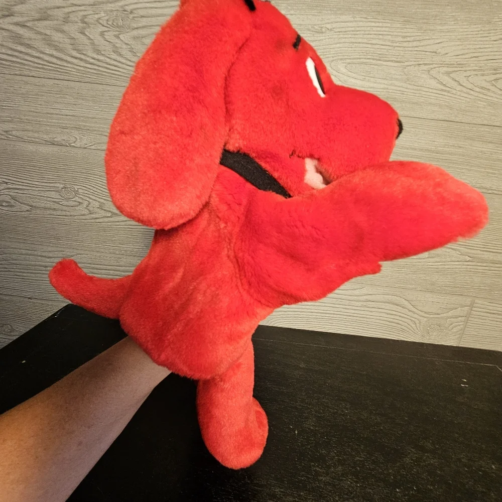 Vintage Clifford the Big Red Dog Singing Hand Puppet - Scholastic Avon - 1999